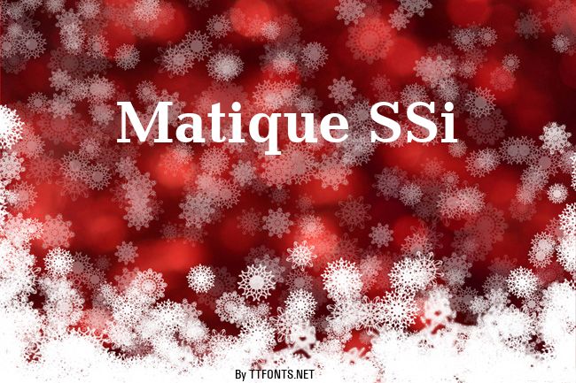 Matique SSi example